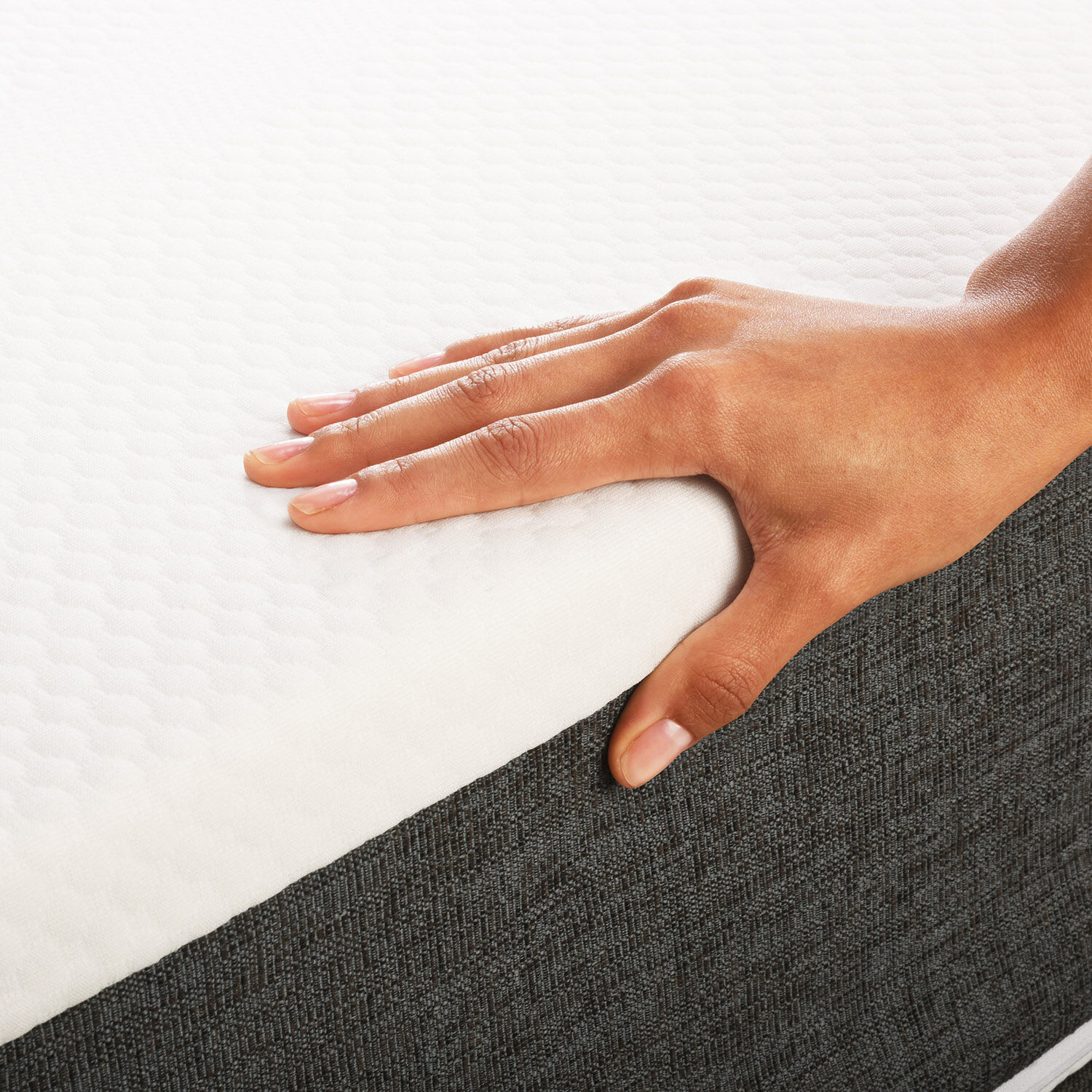Cama Europea 2 Plazas Base Dividida Ortopedic + Respaldo Dublín Caramel