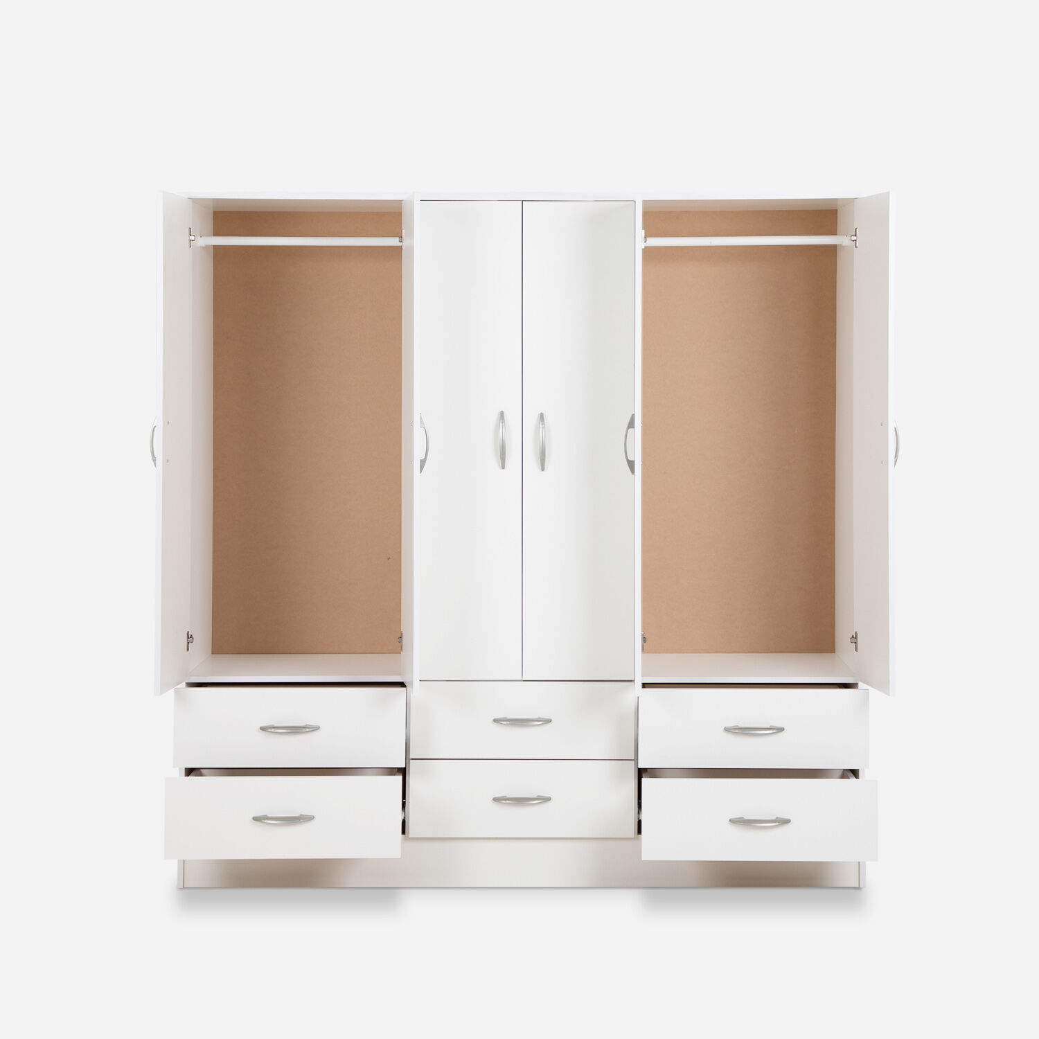 Clóset Maipo 6 Puertas 6 Cajones Blanco