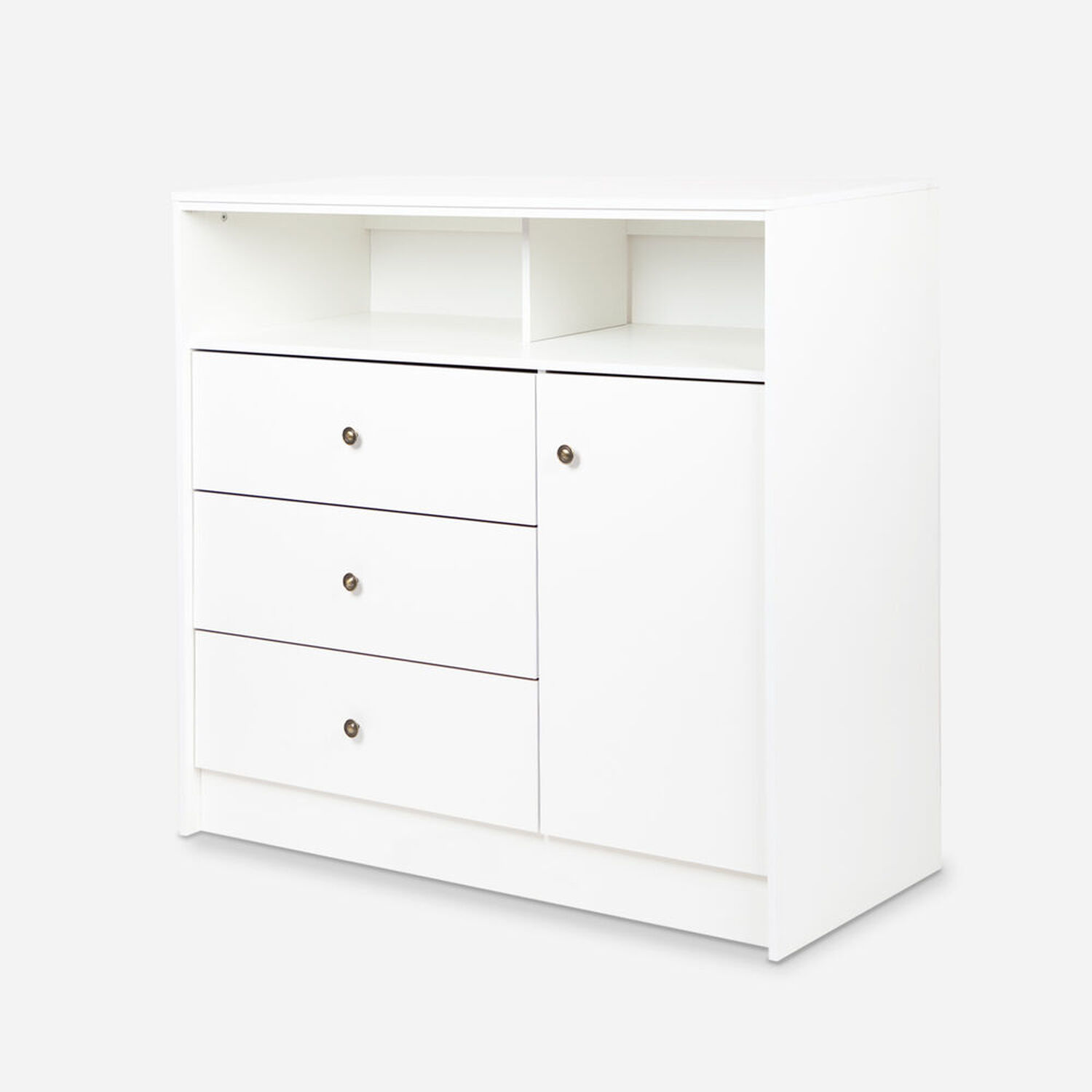 Cómoda 3 Cajones 1 Puerta Kids Blanco