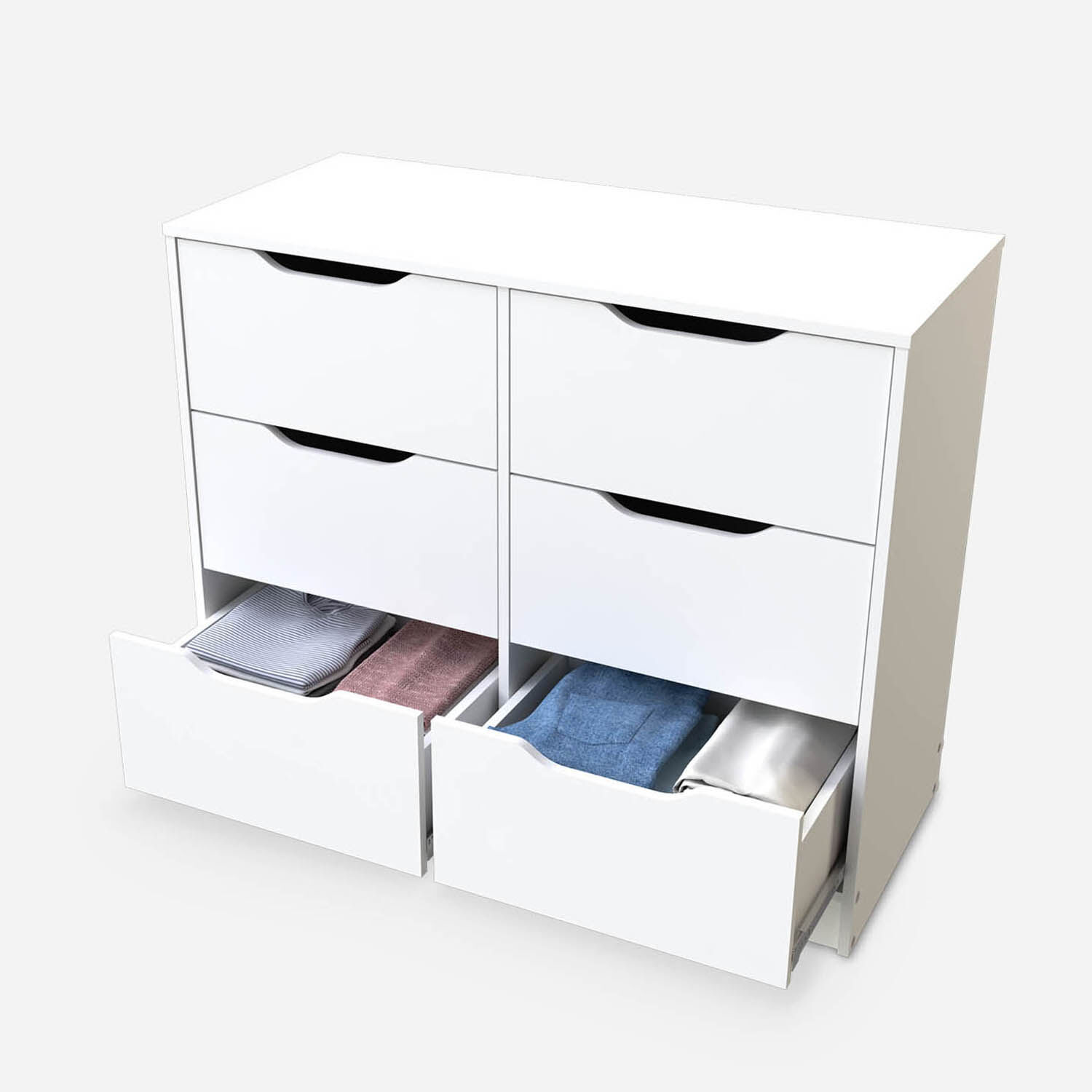 C&oacute;moda 6 Cajones Blanca