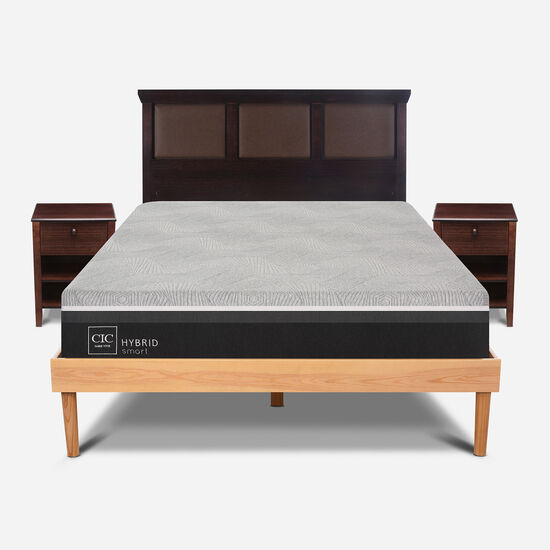 Cama King Hybrid + Set Torino Choc