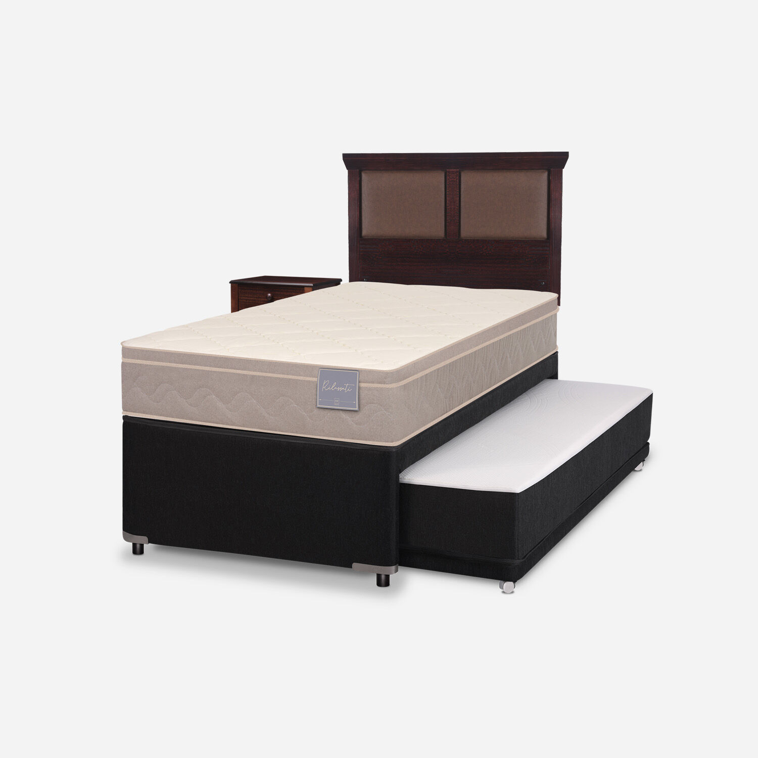 Cama Nido Div&aacute;n Rilassati + Set Torino Choc