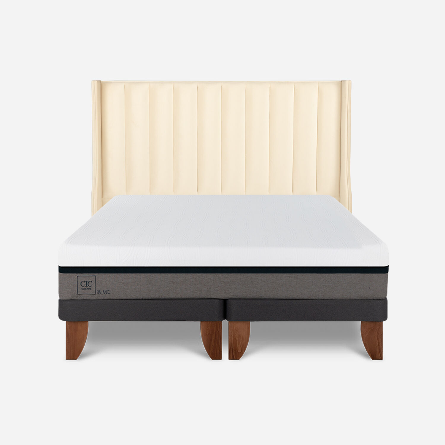 Cama Europea Super King Balance + Respaldo Panaro