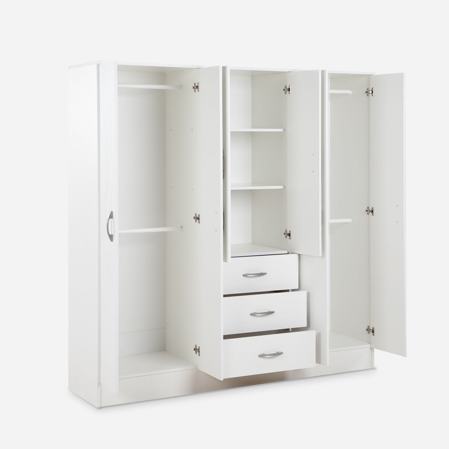 Cl&oacute;set 6 Puertas 3 Cajones Maipo Blanco