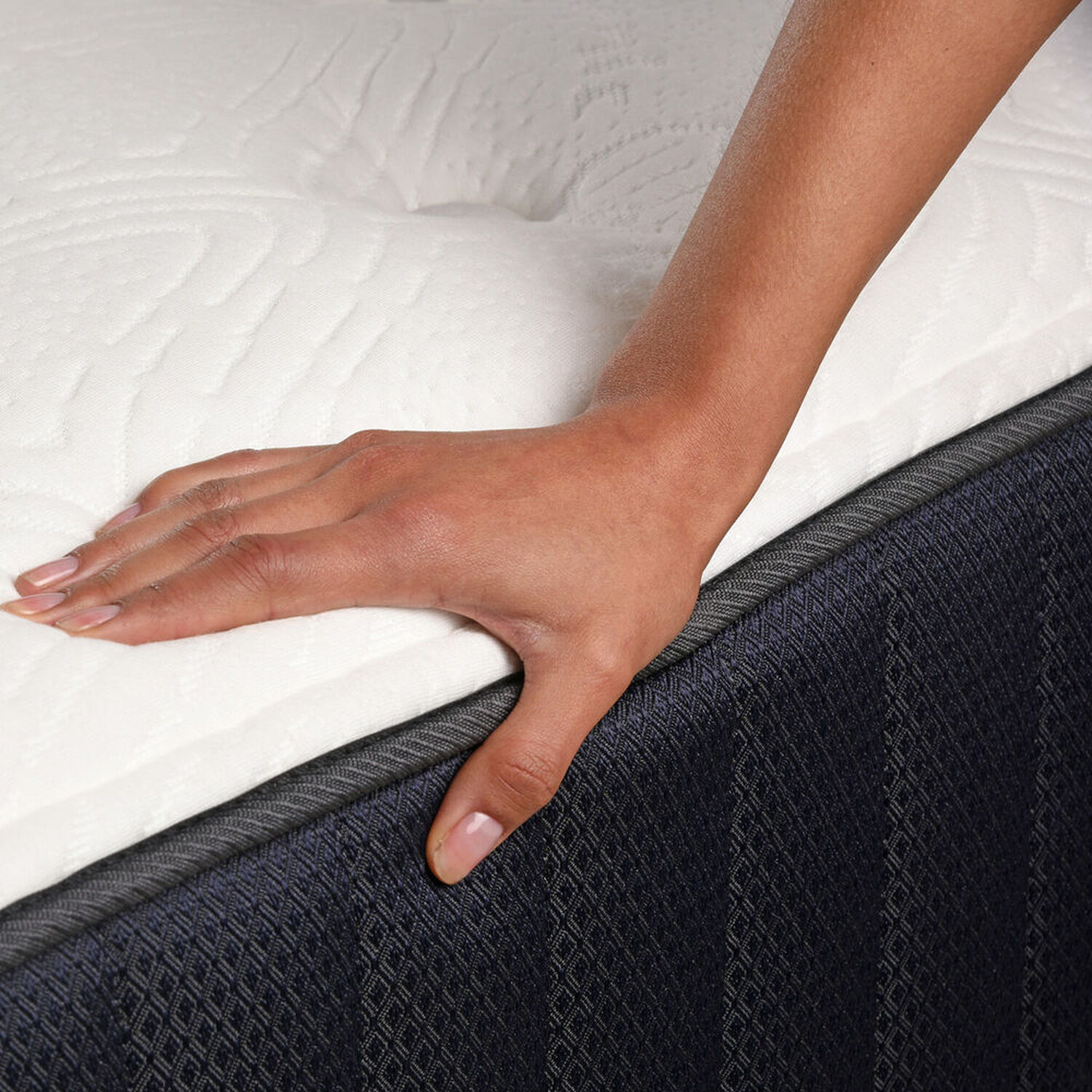 Cama Europea King Premium + Respaldo Mil&aacute;n Olivo