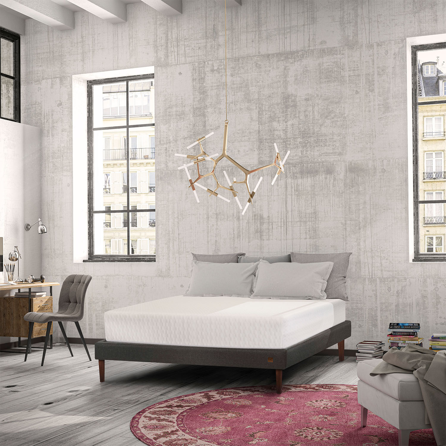 Cama Europea Curve Queen Hybrid Mattress 30 Cm.