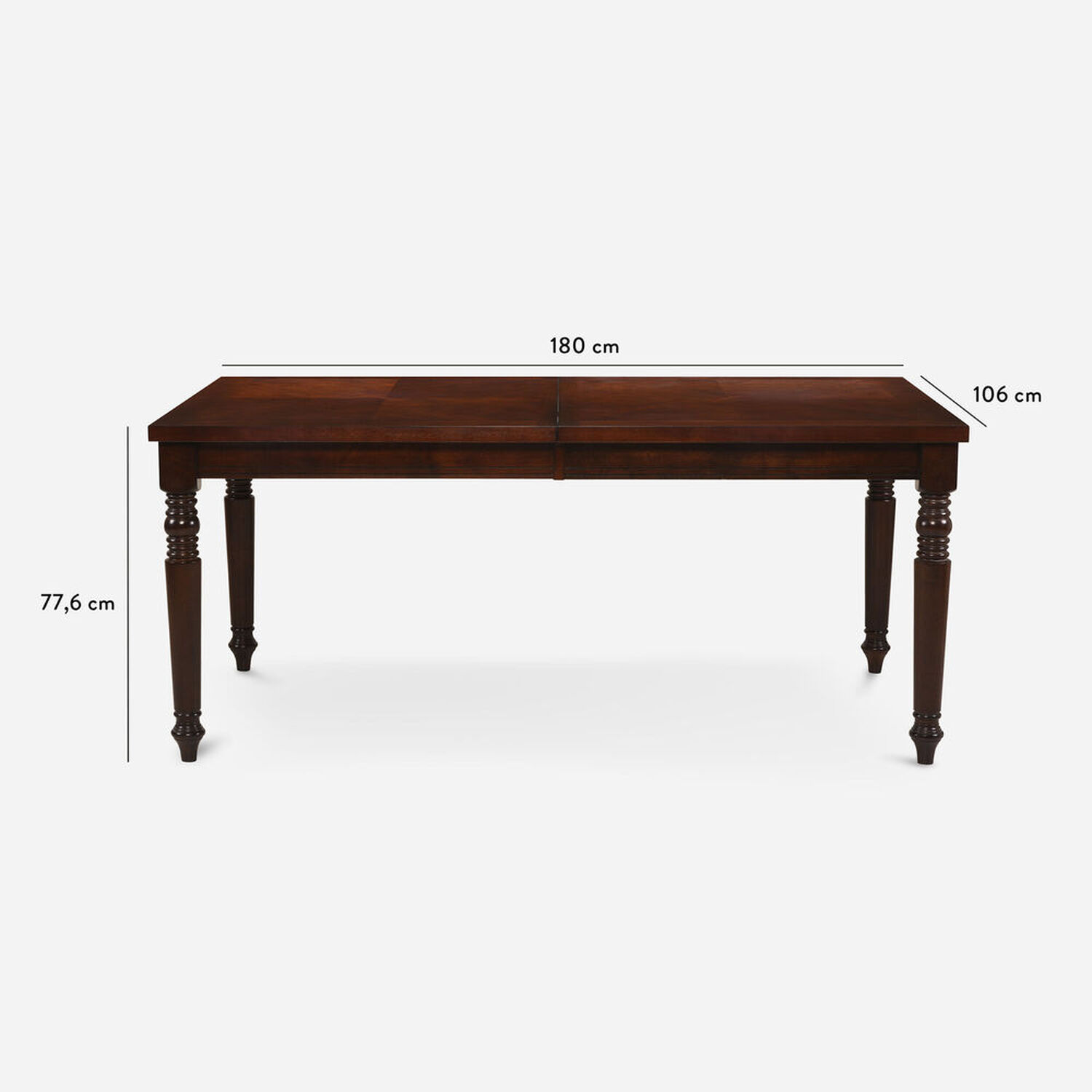 Comedor 4 Sillas 2 Sitiales Le Blanc / Mesa con Extensión