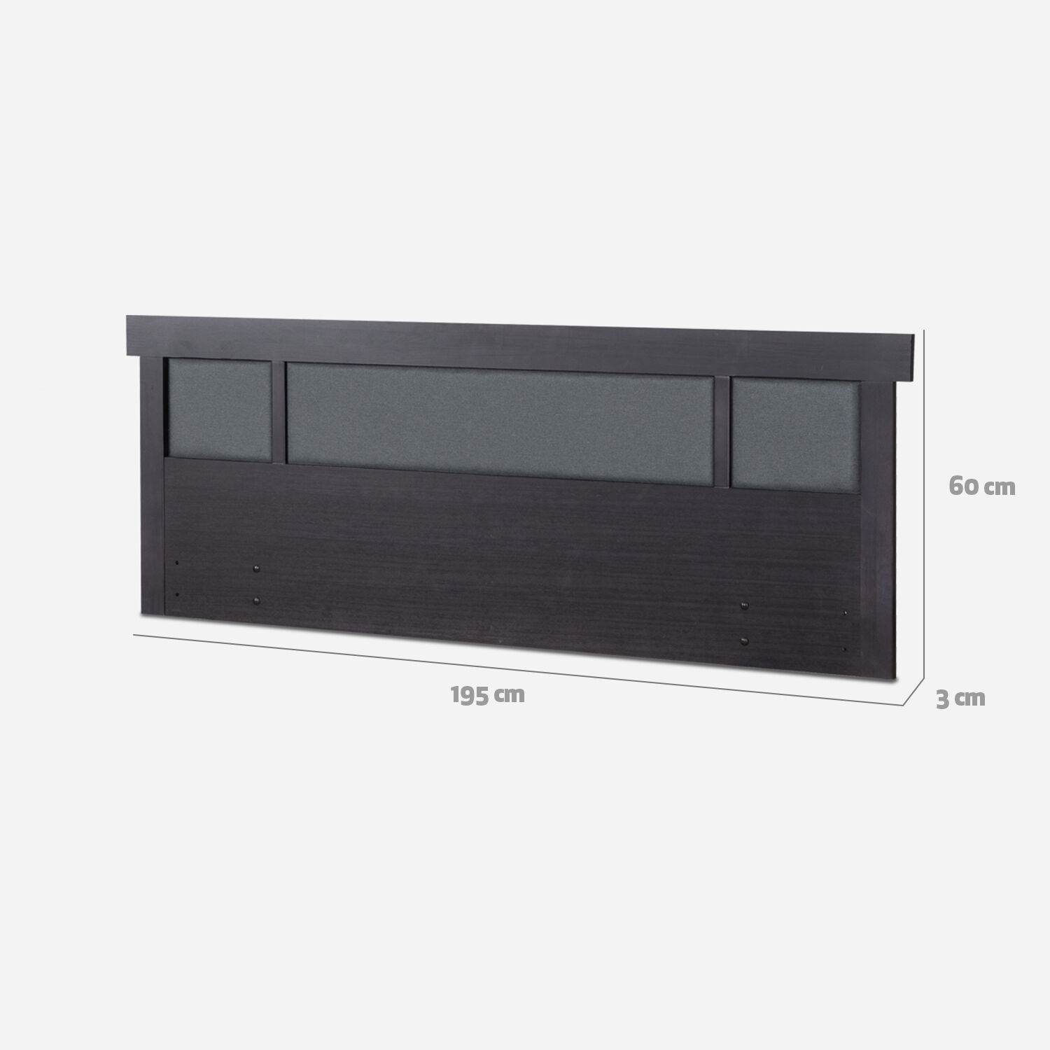 Respaldo King Dubl&iacute;n Negro