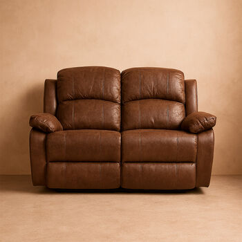Sof&aacute; 2 Cuerpos Reclinable Oslo Chocolate