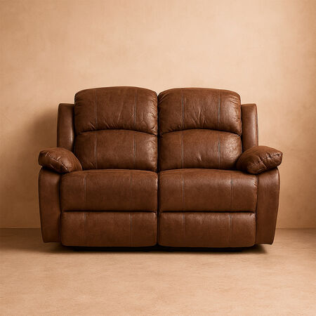 Sof&aacute; 2 Cuerpos Reclinable Oslo Chocolate
