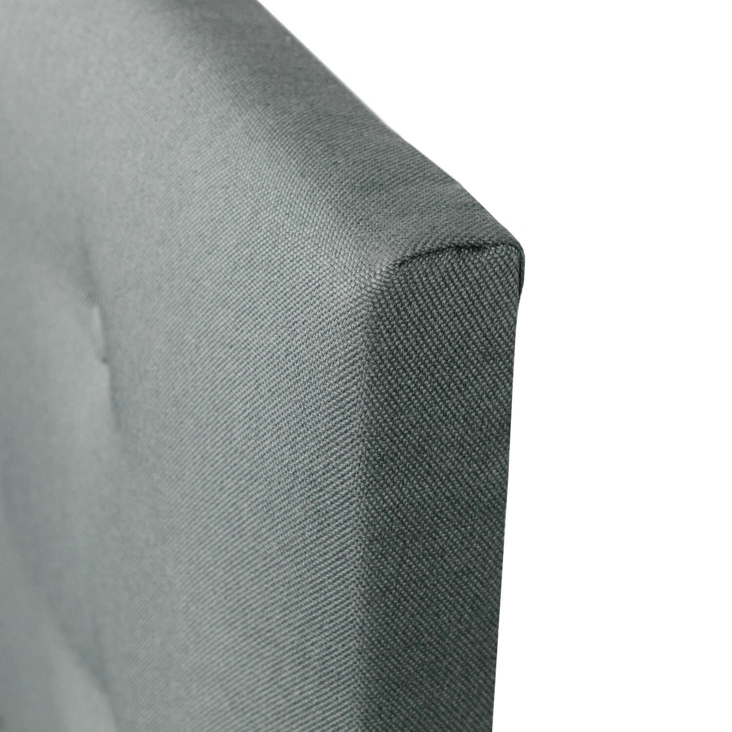 Cama Europea 2 Plazas Ortopedic Advance Base Normal + Respaldo Tapizado Gris
