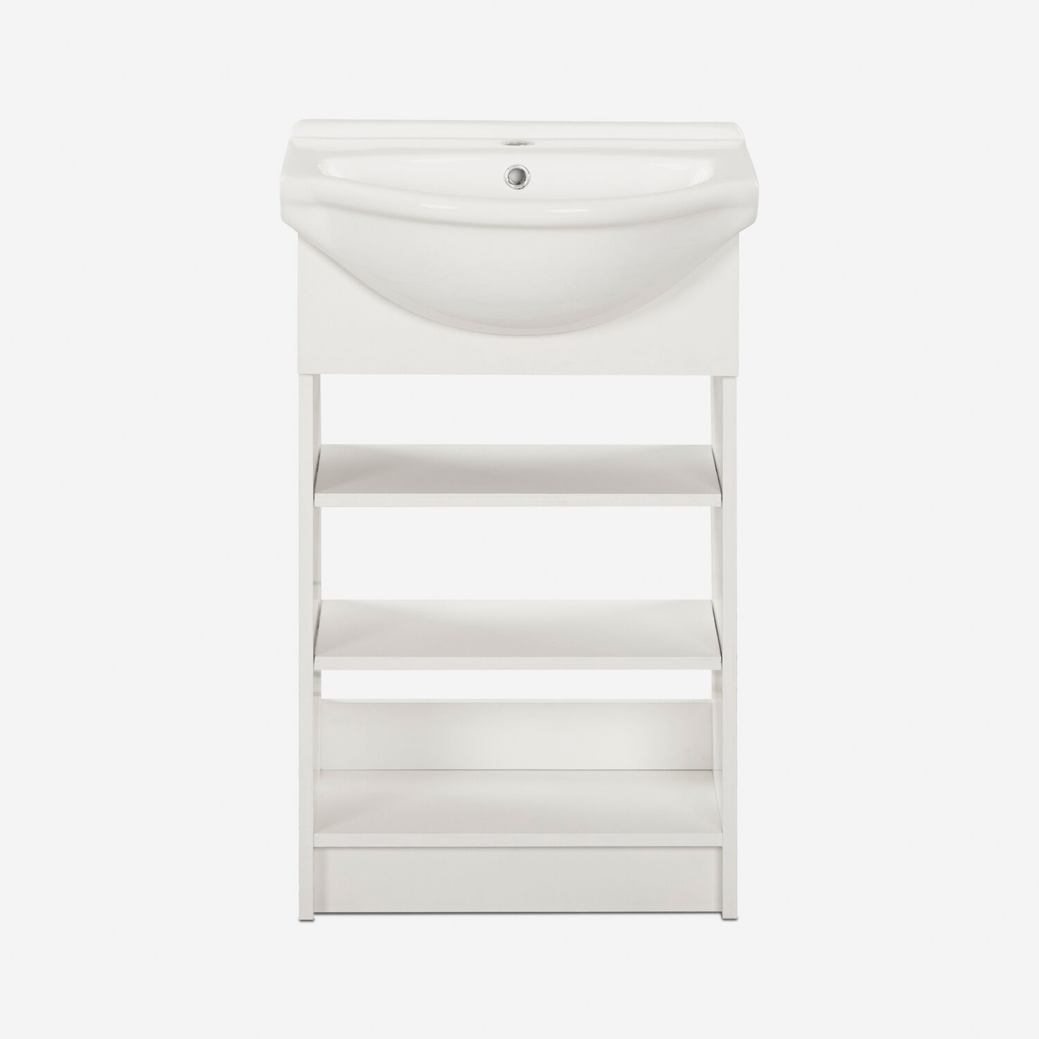 Vanitorio 2 Repisas Cannes Blanco 50 Cm.