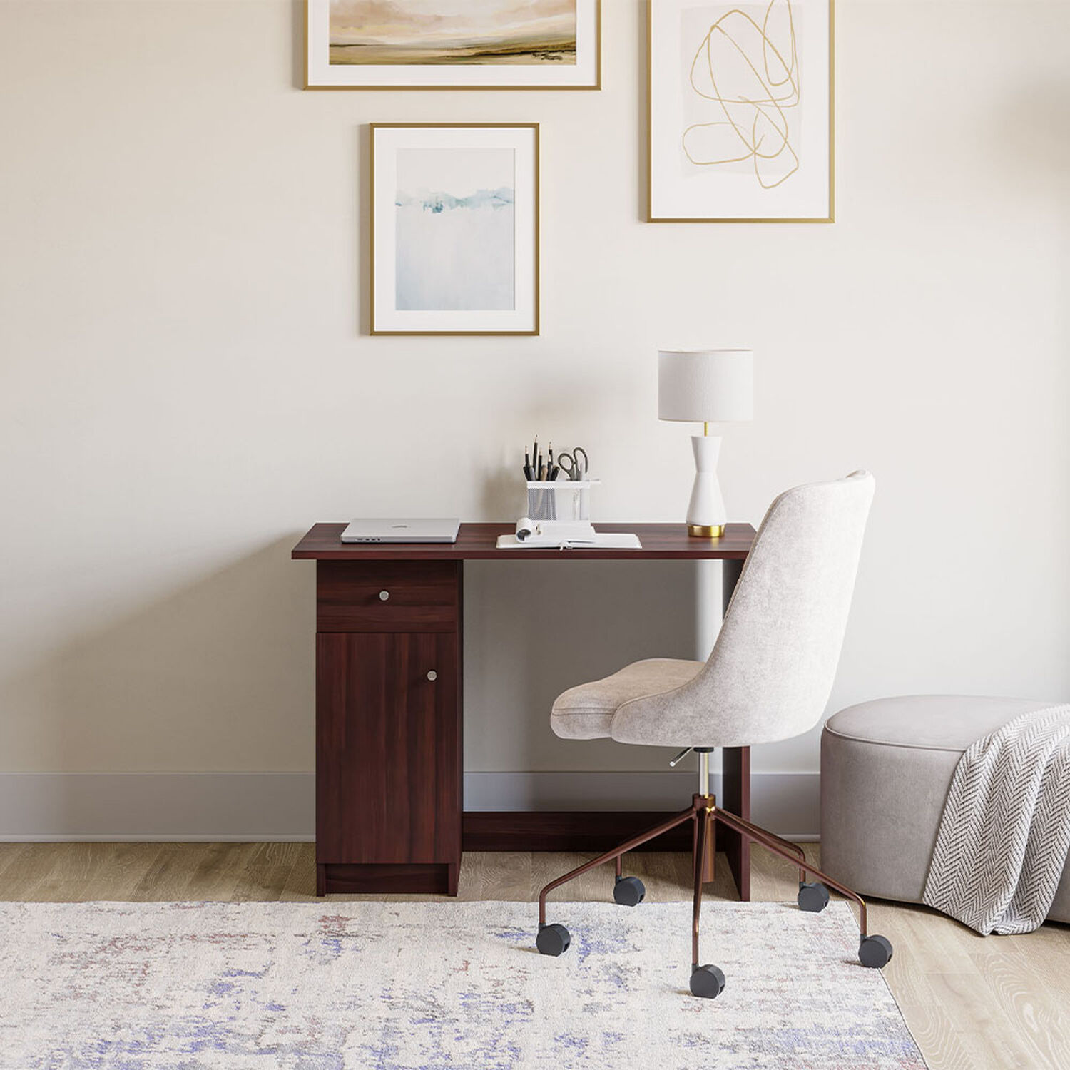 Escritorio 1 Caj&oacute;n 1 Puerta Chocolate