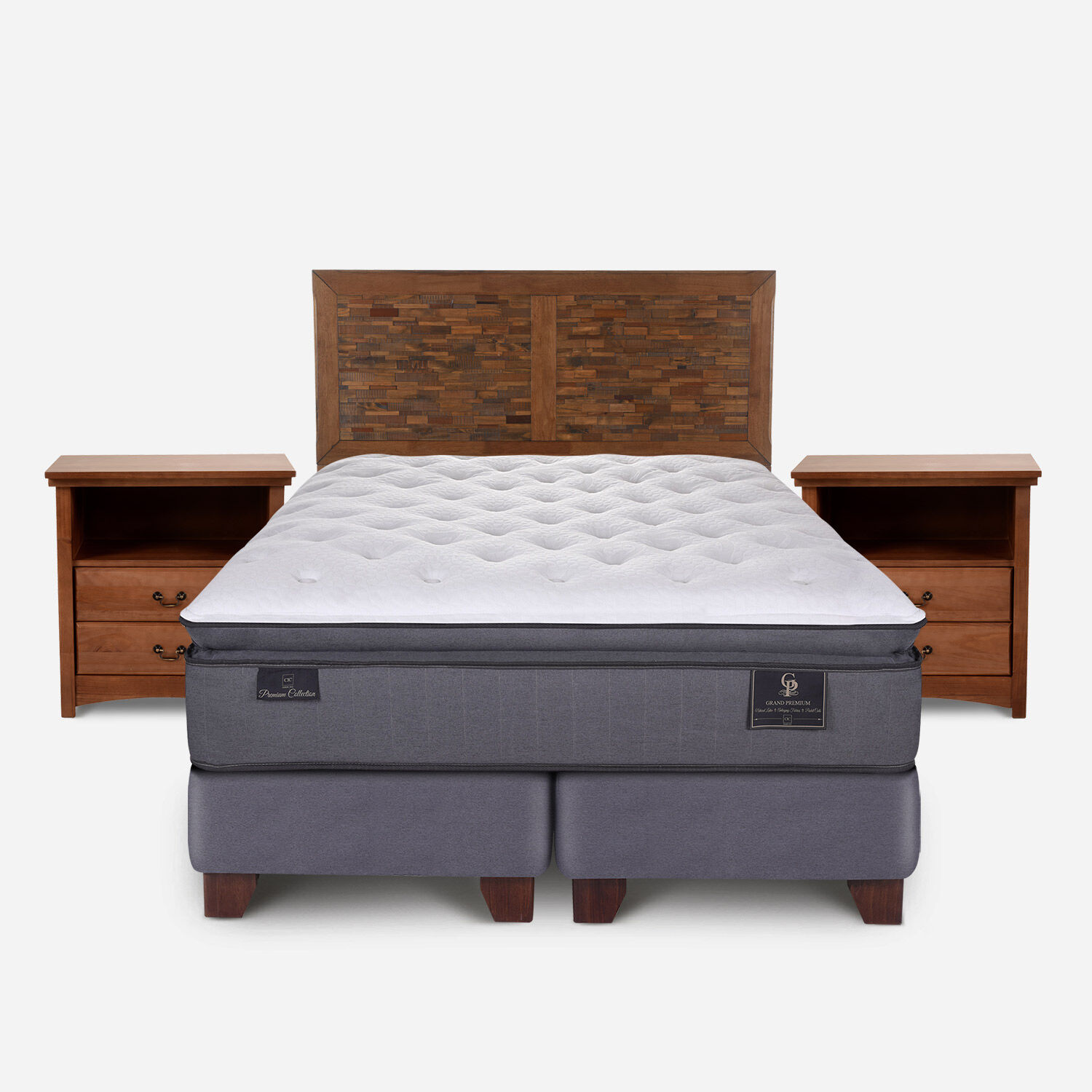 Box Spring King Grand Premium + Set Antique