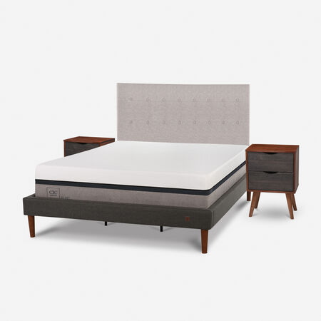 Cama Europea Curve King Balance + Set Tigris