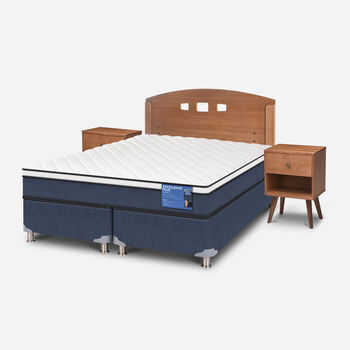 Cama Americana 2 Plazas Base Dividida Excellence Plus + Set Gales