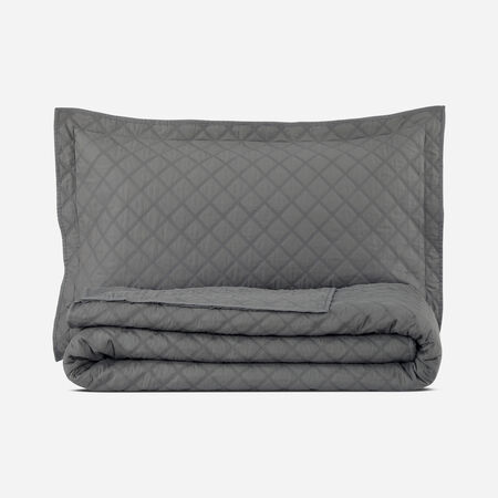Quilt Super King Polycotton Gris