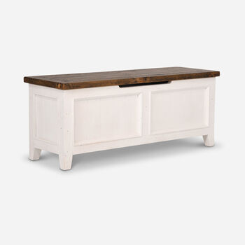 Banqueta Baúl Provenza Blanca