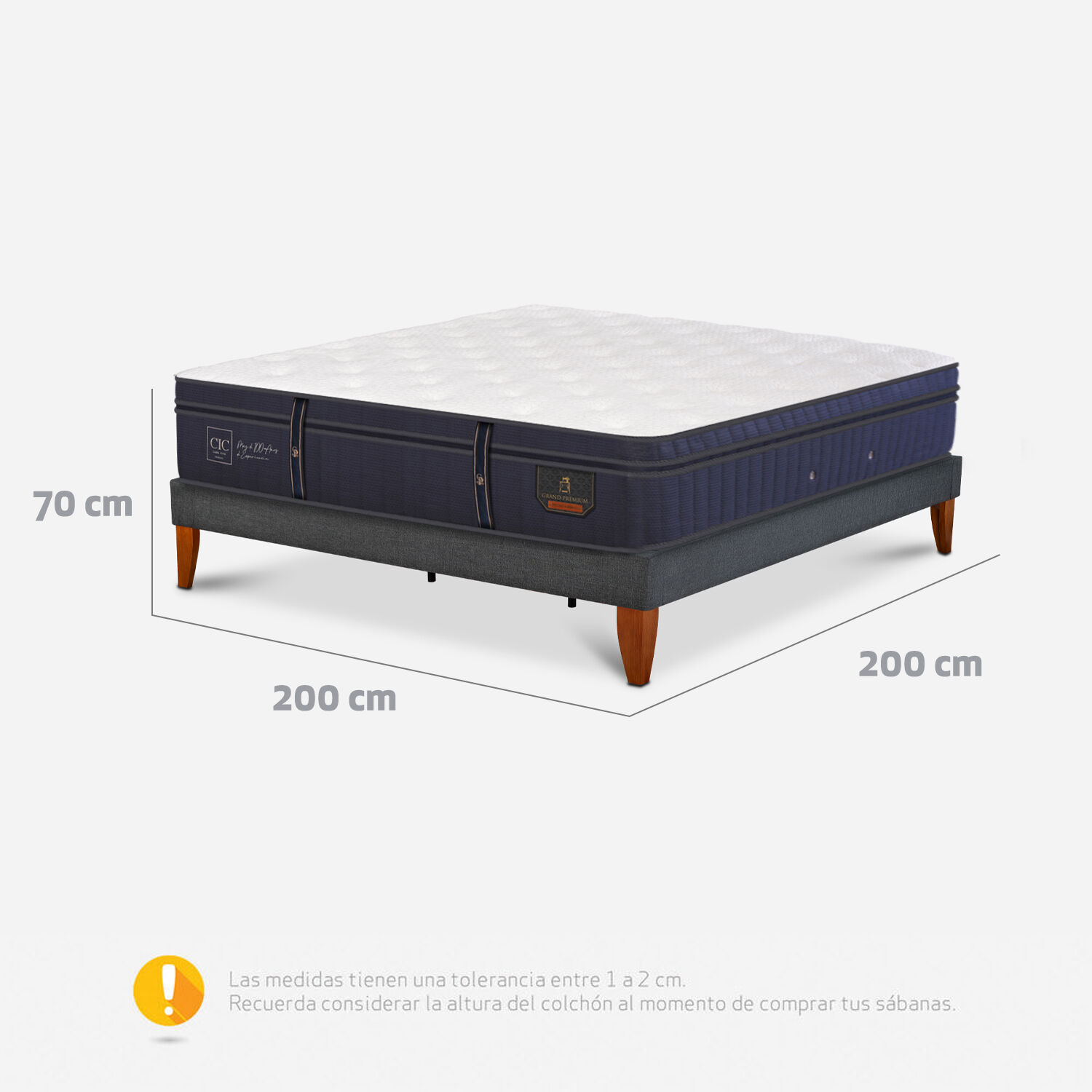 Cama Europea Box Super King Grand Premium