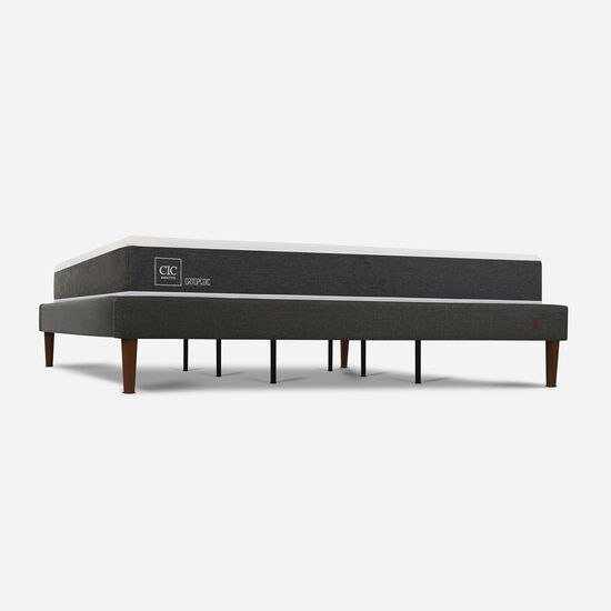 Cama Europea Curve King Ortopedic + Set Espresso