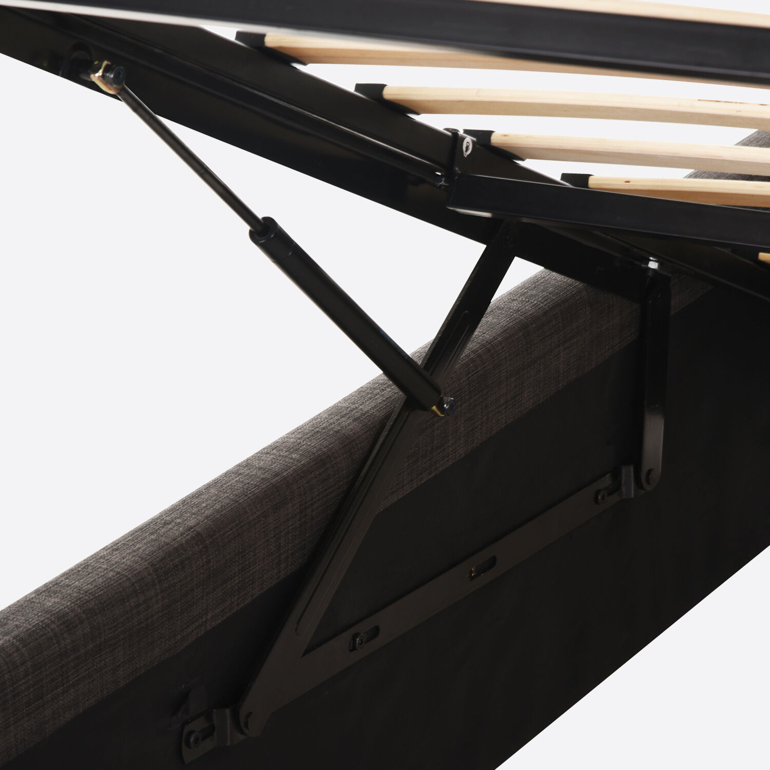 Cama Space Box 2 Plazas Ortopedic Advance + Velador N&iacute;ger