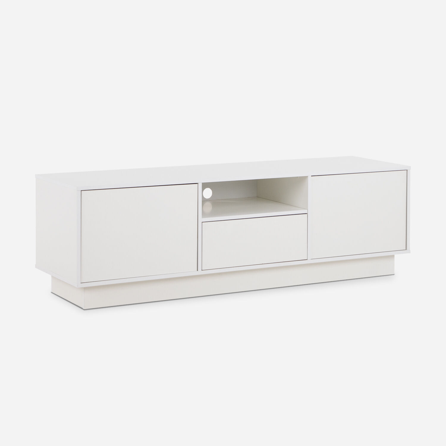 Rack Tv 70" 2 Puertas 1 Caj&oacute;n Blanco