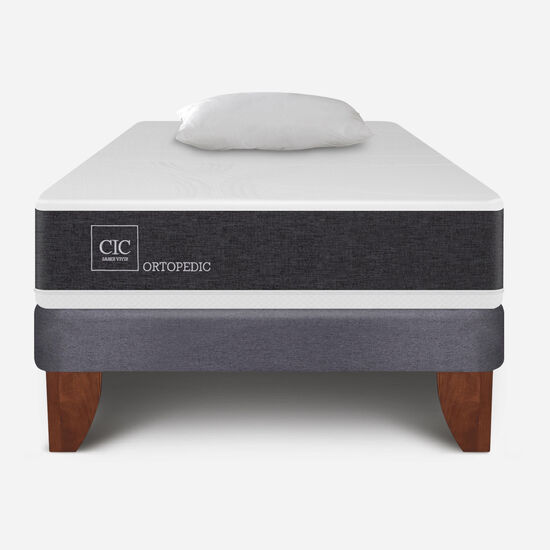 Cama Europea 1.5 Plazas Ortopedic + Almohada