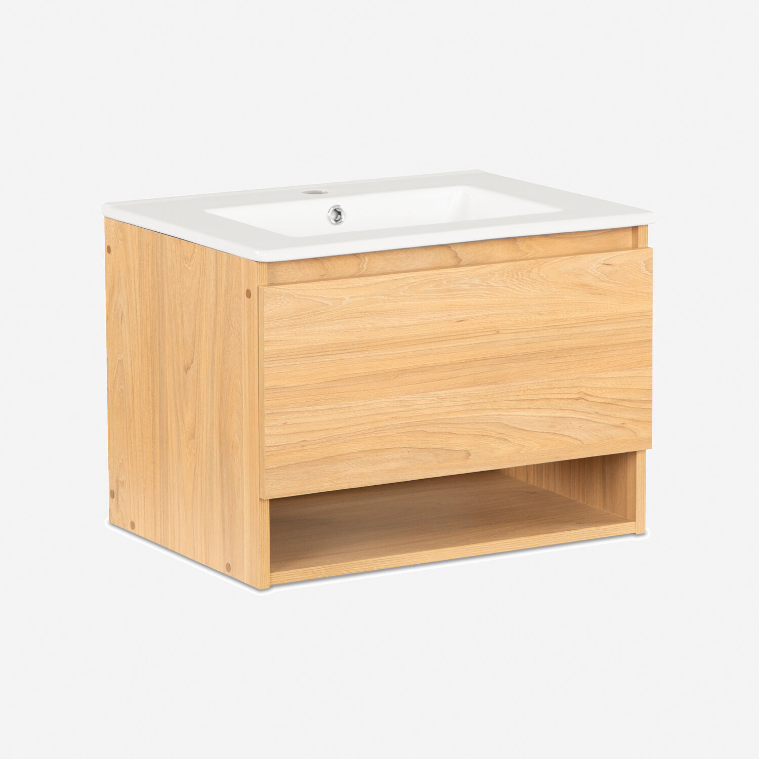 Vanitorio Flotante 1 Cajón Mónaco Olmo 60 Cm.