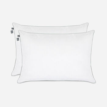 Pack 2 Almohadas 60% Pluma Cuerpo + 40% Pluma Pecho + Fibra 50X70 Cm.