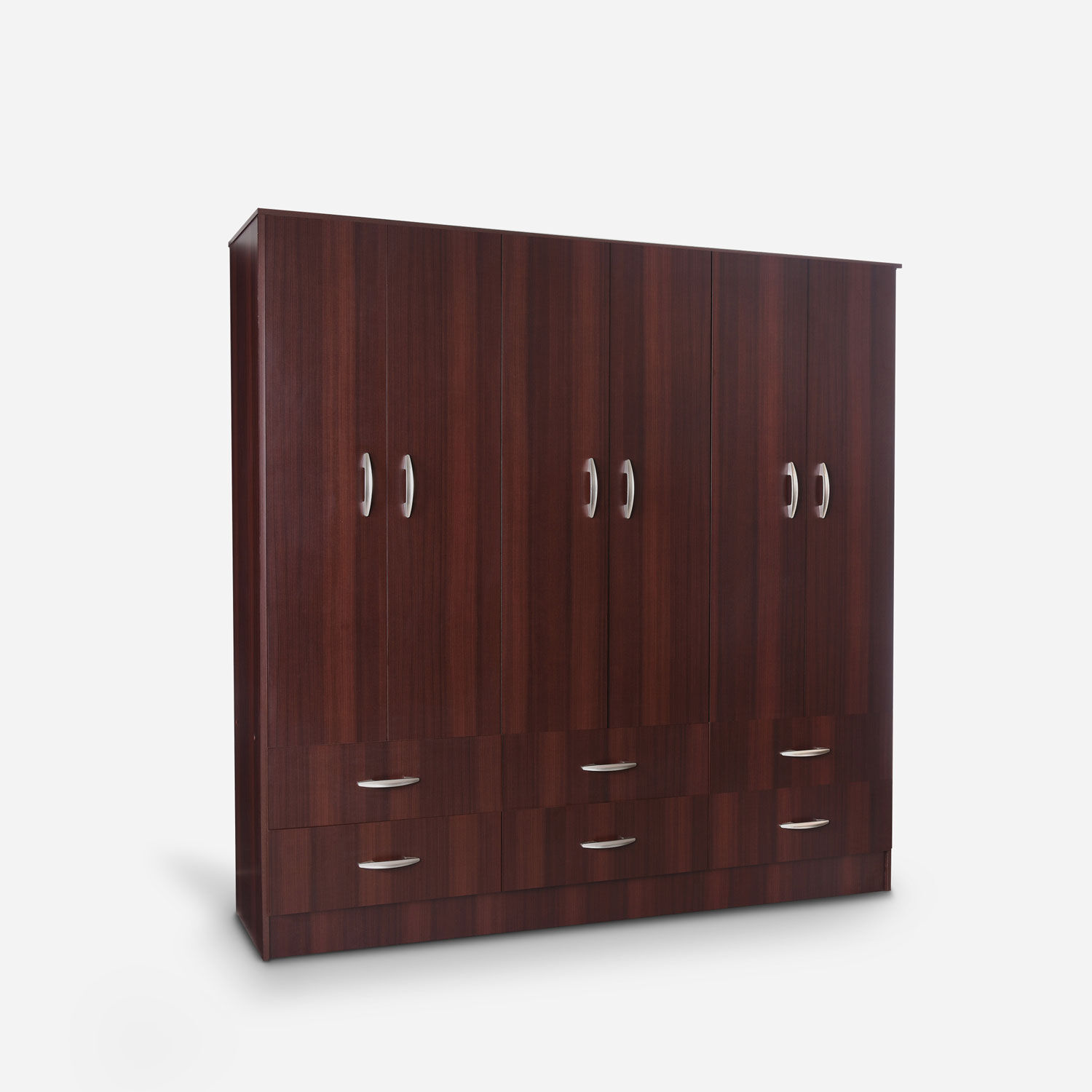 Cl&oacute;set 6 Puertas 6 Cajones Maipo Chocolate