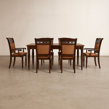 Comedor 4 Sillas 2 Sitiales Le Blanc / Mesa con Extensión