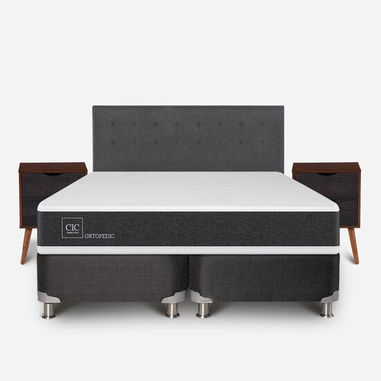 Box Spring King Ortopedic 5 Zonas + Set Éufrates