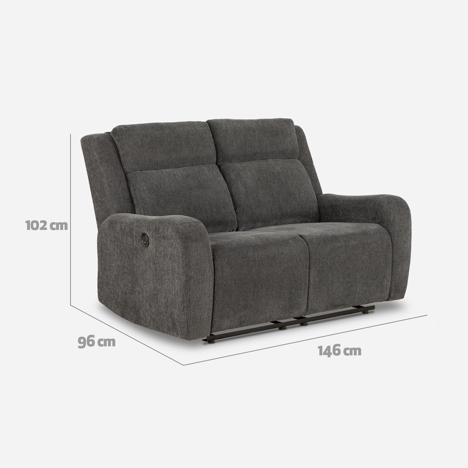 Sof&aacute; 2 Cuerpos Reclinable El&eacute;ctrico Madrid