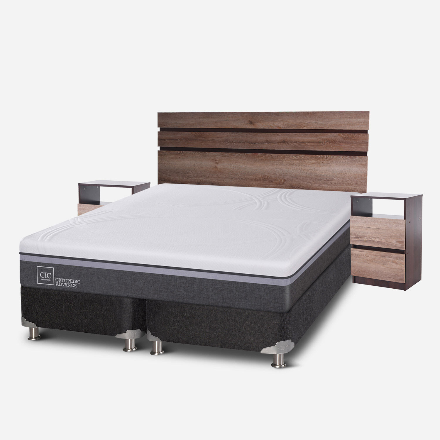 Box Spring King Ortopedic Advance 5 Zonas + Set Ares