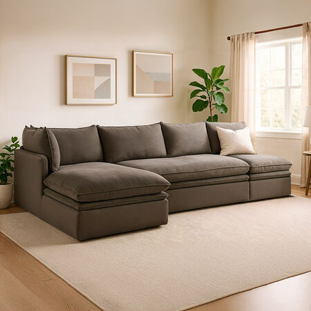 Sof&aacute; Seccional Copenhague Gris