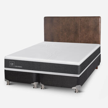 Box Spring King Ortopedic 5 Zonas + Respaldo Baker