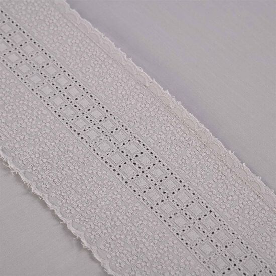 Sábanas 2 Plazas 230 Hilos Broderie Gray