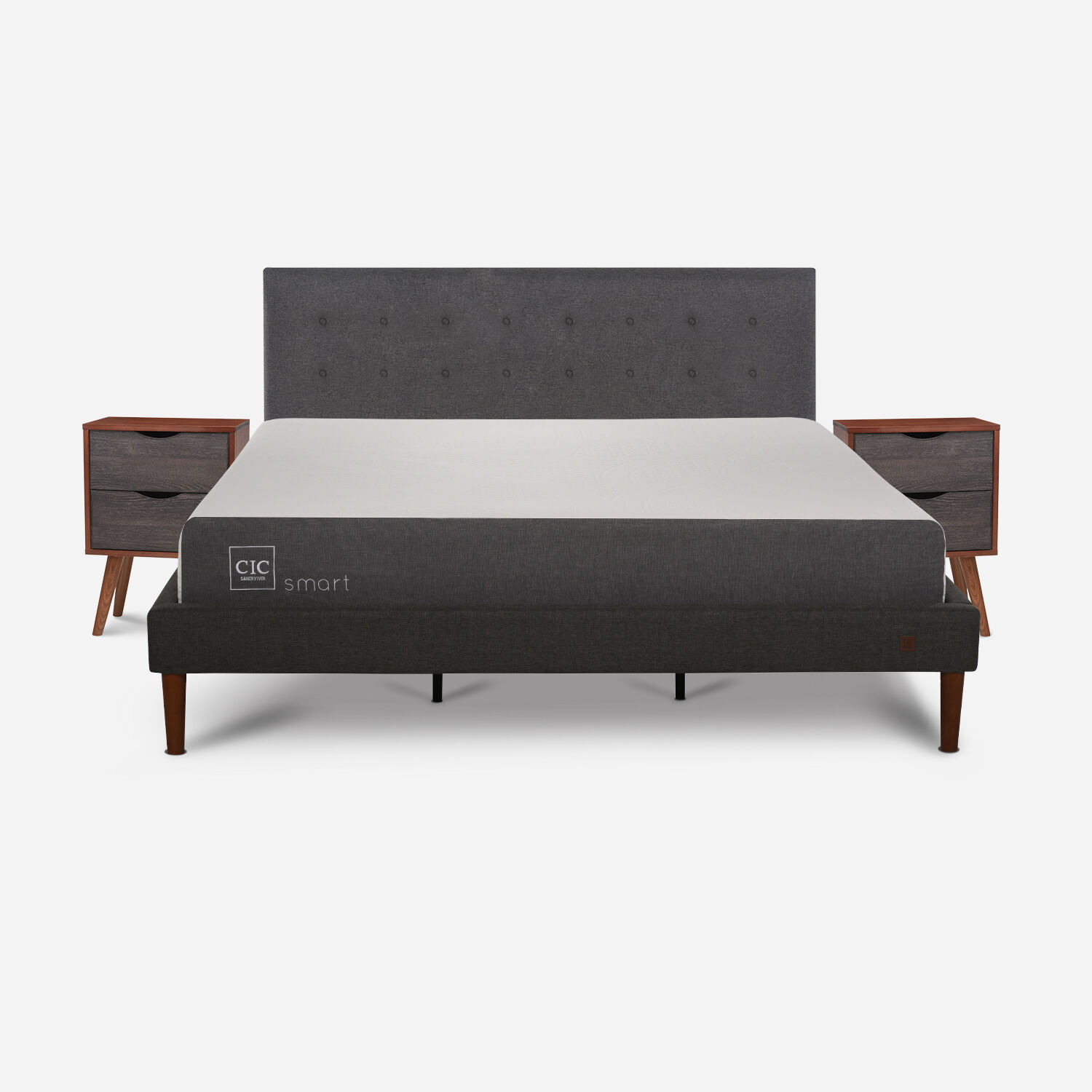 Cama Europea Curve King Smart + Set &Eacute;ufrates