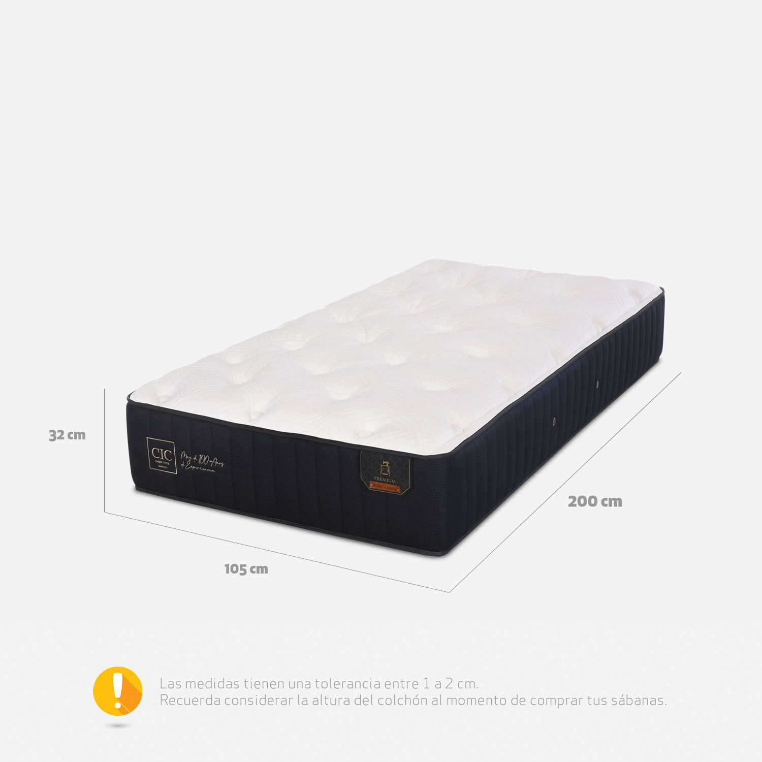 Colchón 1,5 Plazas Premium 105x200