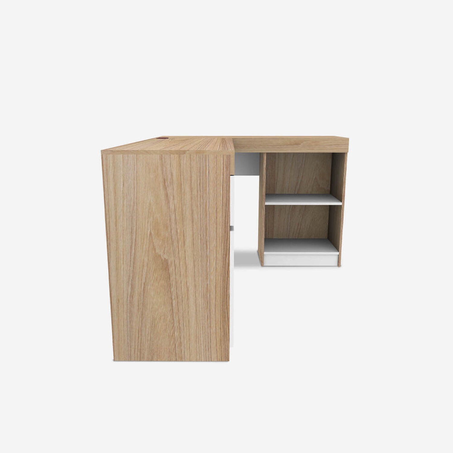 Escritorio Esquinero Olmo Blanco Palermo