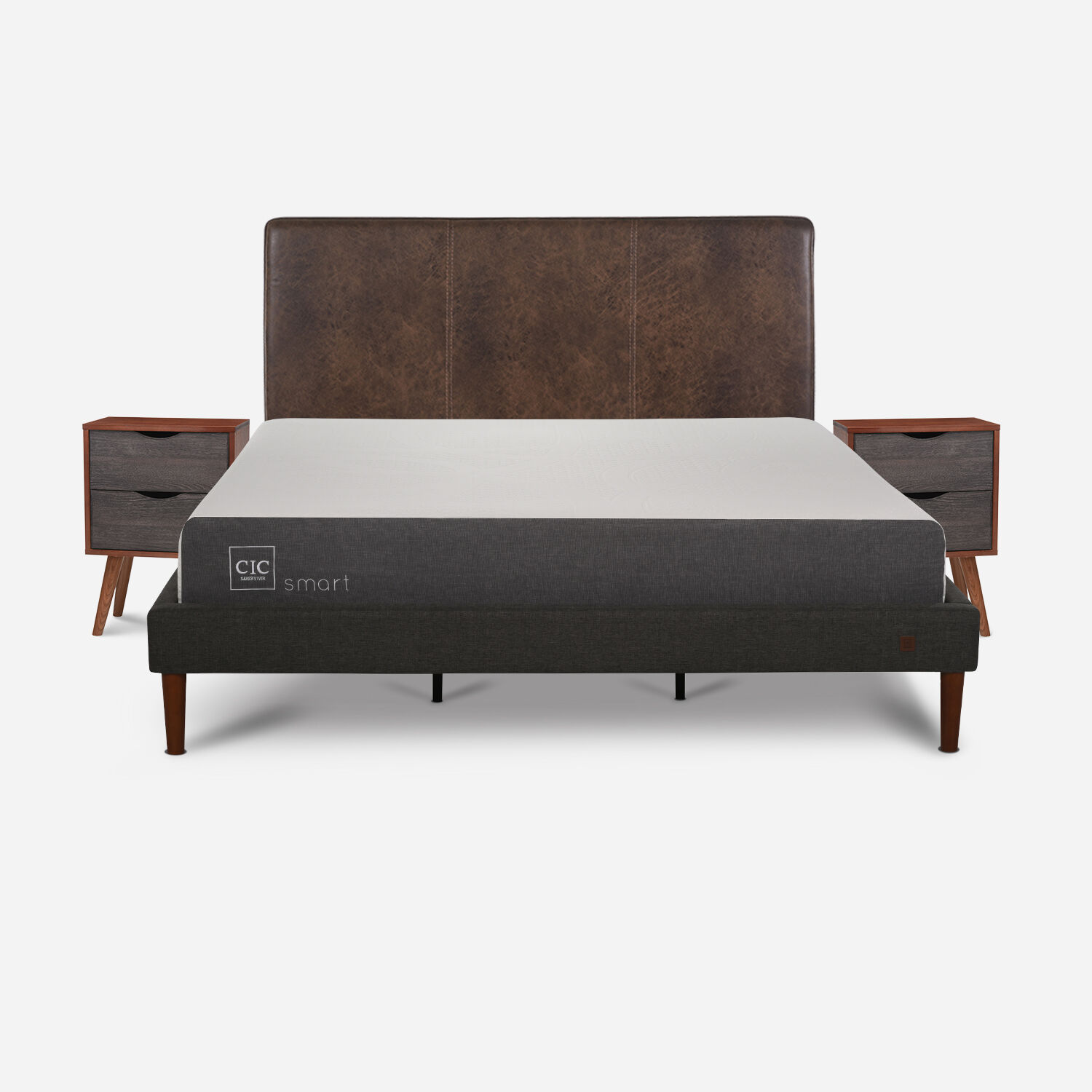 Cama Europea Curve King Smart + Set Baker