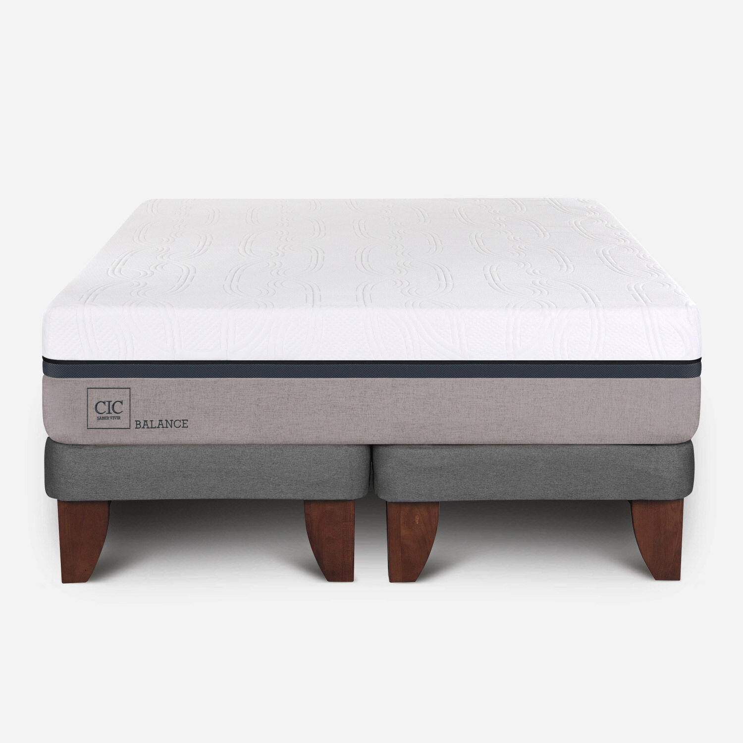Cama Europea 2 Plazas Balance Base Dividida