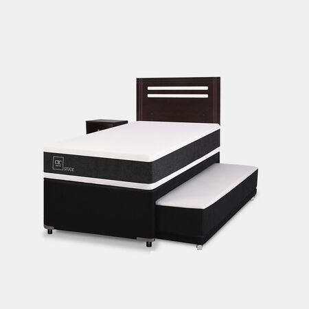 Cama Nido Div&aacute;n Ortopedic + Set M&uacute;nich Chocolate