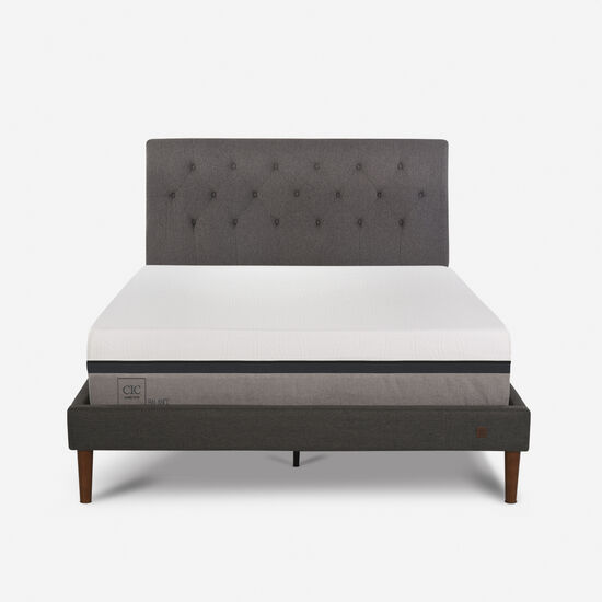 Cama Europea Curve 2 Plazas Balance + Respaldo Kavery
