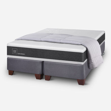 Box Spring King Ortopedic + Plum&oacute;n
