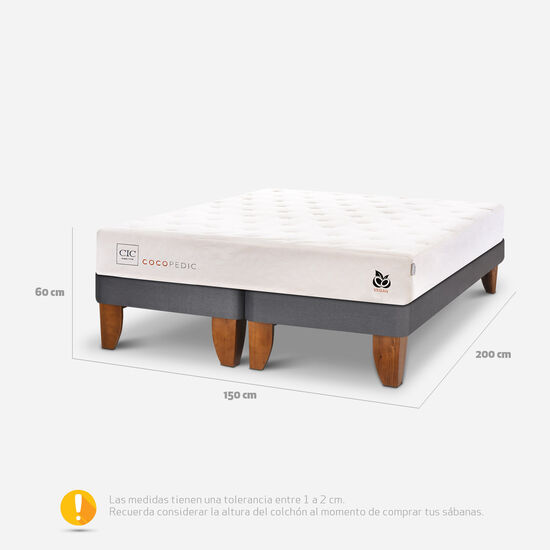 Cama Europea 2 Plazas Cocopedic