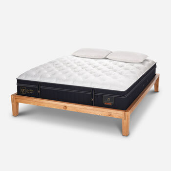 Cama Oak King Grand Premium + Almohadas 15% Pluma Ganso