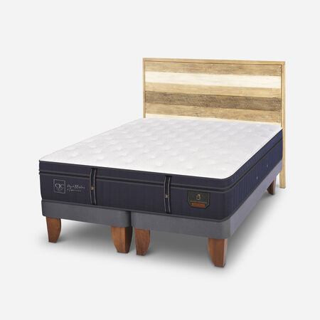 Cama Europea Super King Grand Premium + Respaldo Loira