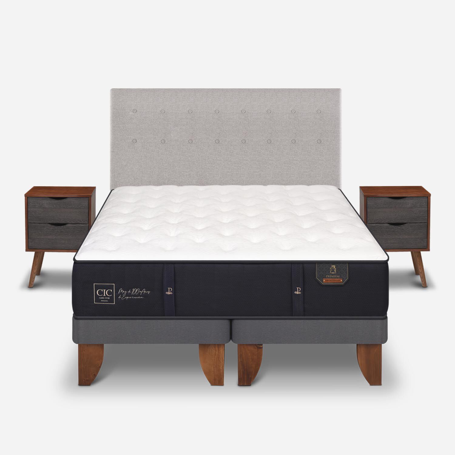 Cama Europea King Premium + Set Tigris