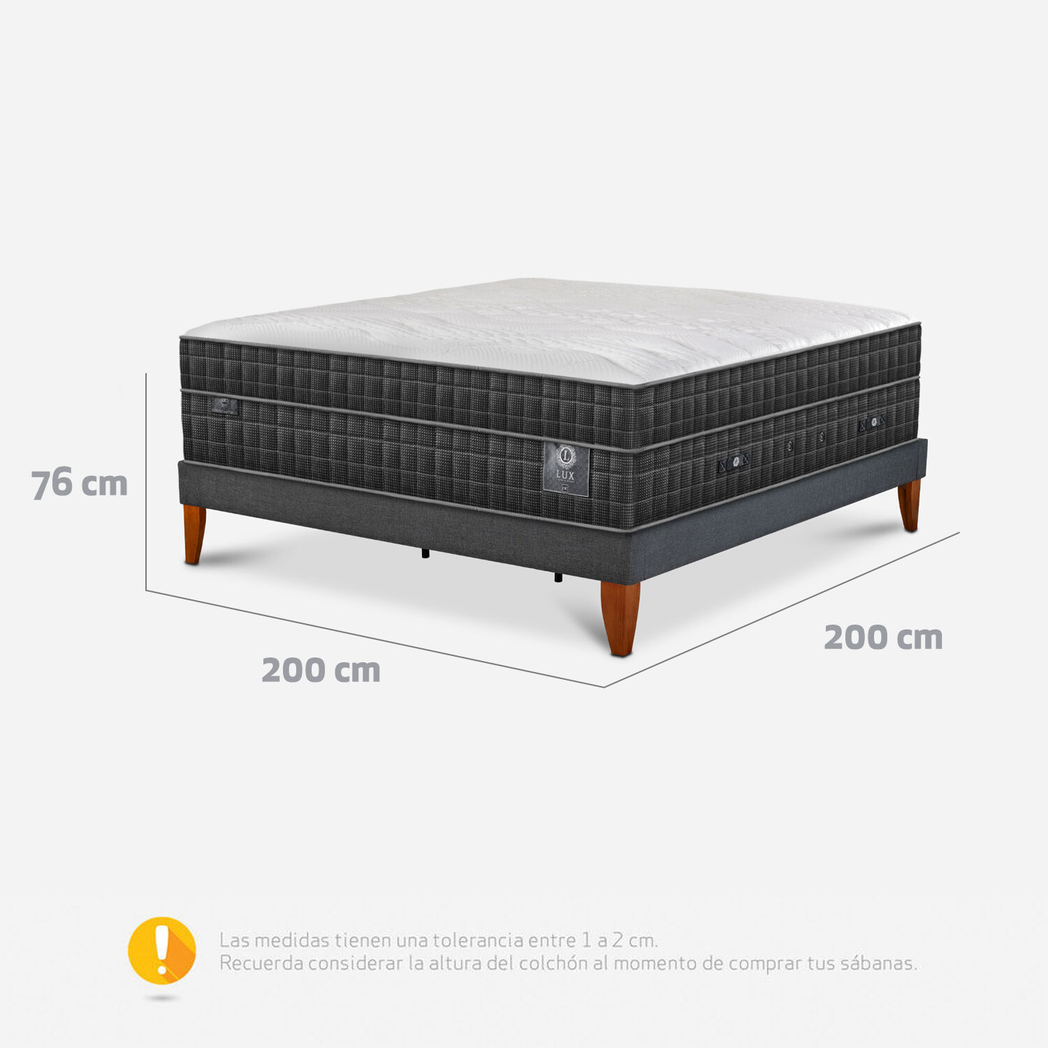 Cama Europea Box Super King Lux